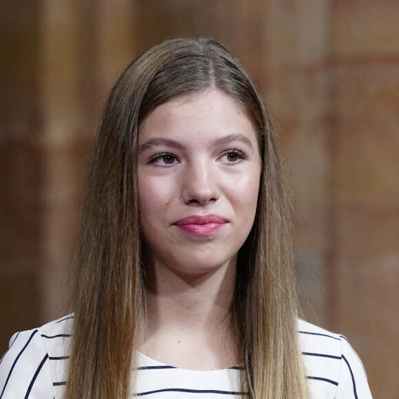 L'infante Sofia d'Espagne reçoit les lauréats du 30ème Prix Princesse des Asturies à l'hôtel Reconquista à Oviedo, Espagne, le 28 octobre 2022. 