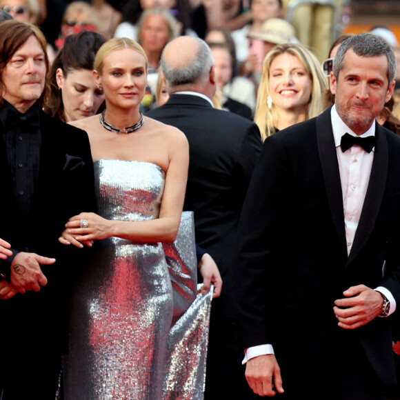 Diane Kruger et Guillaume Canet, les ex se retrouvent au Festival de Cannes - Norman Reedus, sa compagne Diane Kruger, Guillaume Canet - Montée des marches pour la cérémonie de clôture du 75ème Festival International du Film de Cannes. Le 28 mai 2022 © Dominique Jacovides / Bestimage
