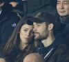 Exclusif - Louis Sarkozy et sa femme Natali Husic - People en tribunes du match de Ligue 1 Uber Eats "PSG contre Reims" (1-1) au Parc des Princes à Paris le 29 janvier 2023. 