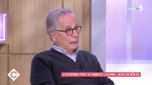 Fabrice Luchini dans l'émission "C à Vous" sur France 5.