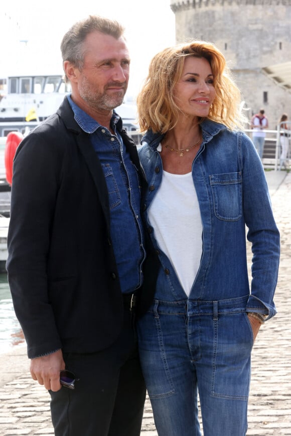 Alexandre Brasseur et Ingrid Chauvin de "Demain nous appartient" - Festival de la Fiction de La Rochelle. Le 18 septembre 2021. © Jean-Marc Lhomer / Bestimage