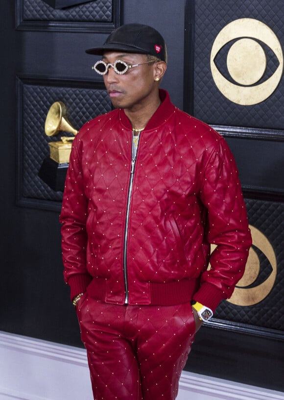 Pharrell Williams au photocall de la 65ème édition de la cérémonie des "Grammy Awards" à Los Angeles, le 5 février 2023. © Prensa Internacional via Zuma Press/Bestimage 