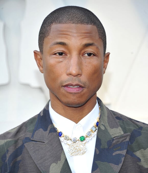 Pharrell Williams lors du photocall des arrivées de la 91ème cérémonie des Oscars 2019 au théâtre Dolby à Hollywood, Los Angeles, Californie, Etats-Unis, le 24 février 2019. 