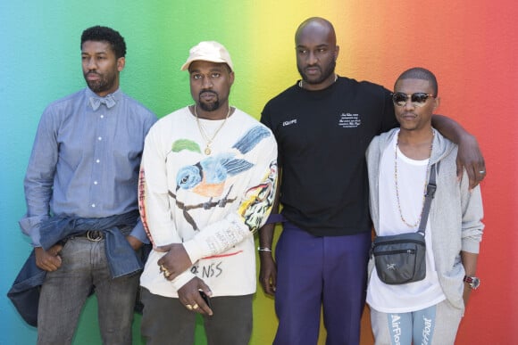 Guest, Kanye West, le styliste Virgil Abloh, guest au défilé de mode Homme printemps-été 2019 "Louis Vuitton" à Paris, le 21 juin 2018 © Olivier Borde / Bestimage 