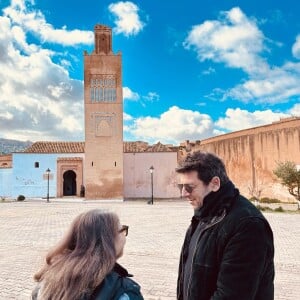 Patrick Bruel et sa maman lors d'un séjour en Algérie. Le 3 février 2023.