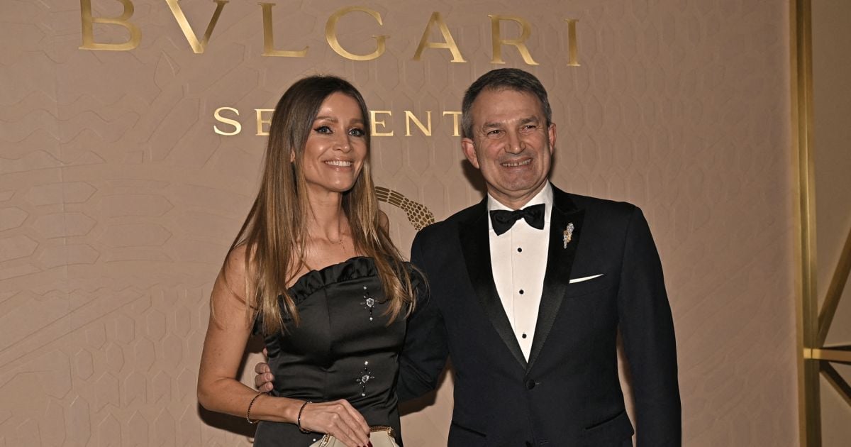 Nicole Kimpel et Lelio Gavazza - Inauguration de l'exposition Bulgari  Serpenti : 75 Years of Infinite Tales au Musée Thyssen-Bornemisza à Madrid.  Le 16 février - Purepeople