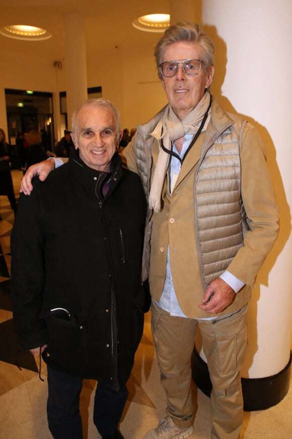 Exclusif - Alain Terzian et Dominique Desseigne lors de la soirée de Gala "Rodin - Ballet Julien Lestel", produit par "Alexandra Cardinale Opera Ballet Production" à la salle Pleyel à Paris, France, le 9 Février 2023. © Bertrand Rindoff / Veeren / Bestimage