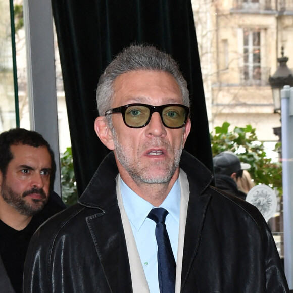 Vincent Cassel - Arrivées à l'avant première de la série "Liaison" sur Apple TV+ au Publicis Drugstore à Paris le 12 février 2023. © Veeren/Bestimage 