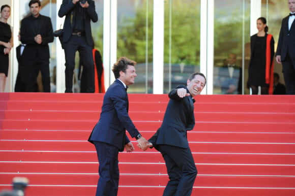 Kev Adams et Gad Elmaleh - Arrivées à la montée des marches du film "Elle" lors du 69ème Festival International du Film de Cannes. Le 21 mai 2016. 