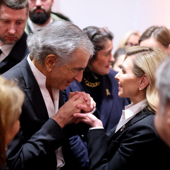 Exclusif - Bernard-Henri Lévy et Olena Zelenska lors de la soirée de gala au profit de la fondation Olena Zelenska à la salle Pleyel à Paris le 13 décembre 2022. © Dominique Jacovides / Bestimage 