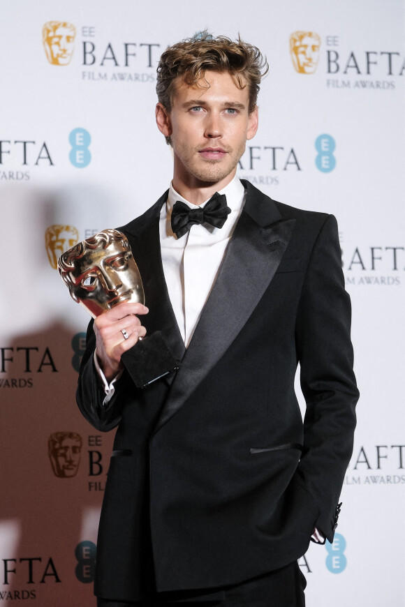 Best Leading Actor Austin Butler - Press-room de la 76ème cérémonie des British Academy Film Awards (BAFTA) au Royal Albert Hall à Londres, le 19 février 2023. 
