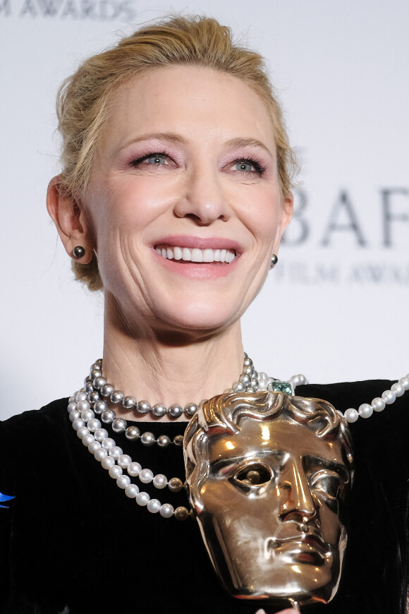 Best Leading Actress Cate Blanchett - Press-room de la 76ème cérémonie des British Academy Film Awards (BAFTA) au Royal Albert Hall à Londres, le 19 février 2023. 