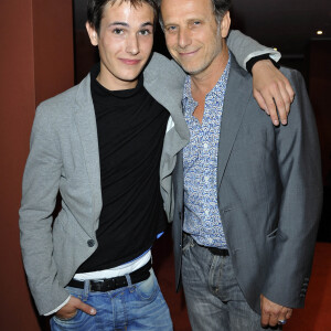 Charles Berling et son fils Emile - Première du film "Comme un homme" au Champs-Elysées Film Festival. Paris. Le 10 juin 2012.