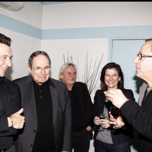 Laurent Gerra, Robert Hossein, Claude Bouillon, Fabrice Luchini - Laurent Gerra donne son nouveau spectacle à L'Olympia en 2010.