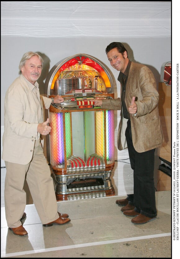 Claude Bouillon et Laurent Gerra - Visite privée de l'exposition "Rock'n'Roll" à la Fondation Cartier.