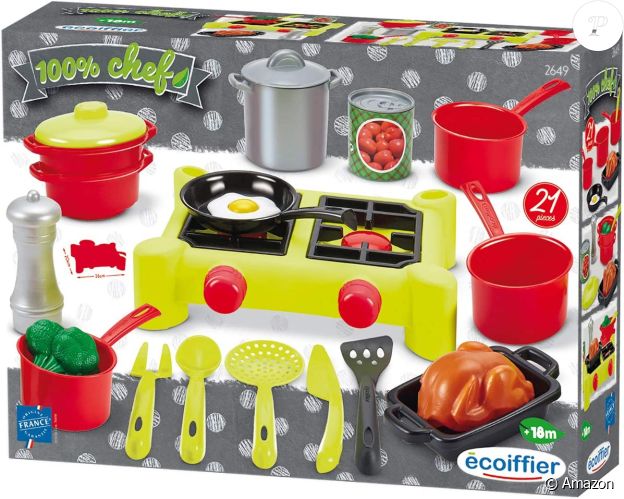 Faure cuire des plats comme un grand, c'est possible avec cette dînette réchaud 100 % chef d'Ecoiffier