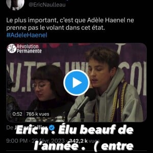 "Erix Naulleau élu beauf de l'année (entre autres)" écrit-il dans sa story Instagram
Benjamin Biolay prend la défense d'Adèle Haenel et clashe Eric Naulleau en story Instagram