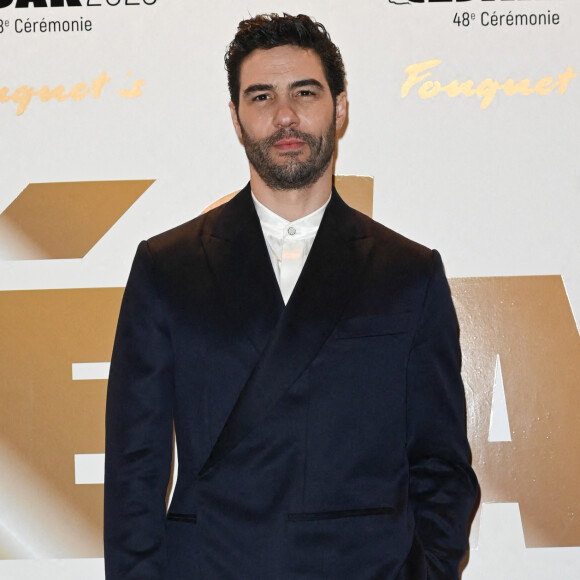 Tahar Rahim - Photocall au Fouquet's après la 48ème cérémonie des César à Paris © Coadic Guirec / Bestimage 