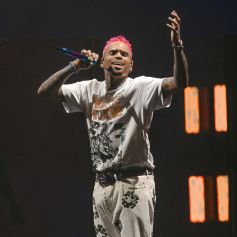 Chris Brown en concert à l'Accor Hotel Arena (Bercy) à Paris, le 23 février 2023. 