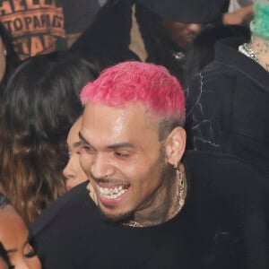 Chris Brown a organisé un after-show à Créteil 
Exclusif - Chris Brown - After-Show de Chris Brown, après son concert à l'Accor Hotel Arena (Bercy), à la salle Martin Luther King de Créteil à Paris, le 24 février 2023. © Jack Tribeca / Bestimage 