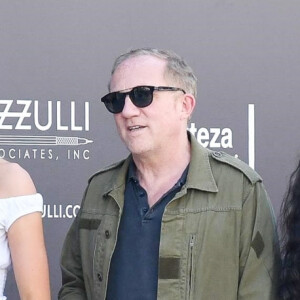 François-Henri Pinault, sa femme Salma Hayek, sa fille Mathilde Pinault et son fils Augustin Evangelista se promènent et font du shopping dans les rues de Beverly Hills. Le 2 août 2019 