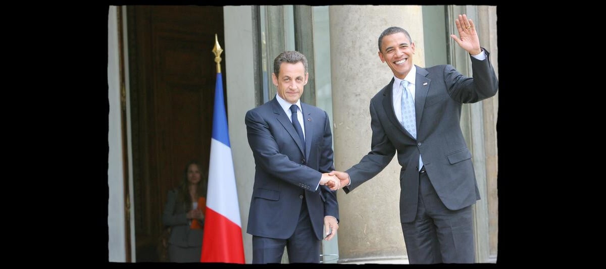 Photo : Barack Obama et Nicolas Sarkozy - Ode (Purepeople)