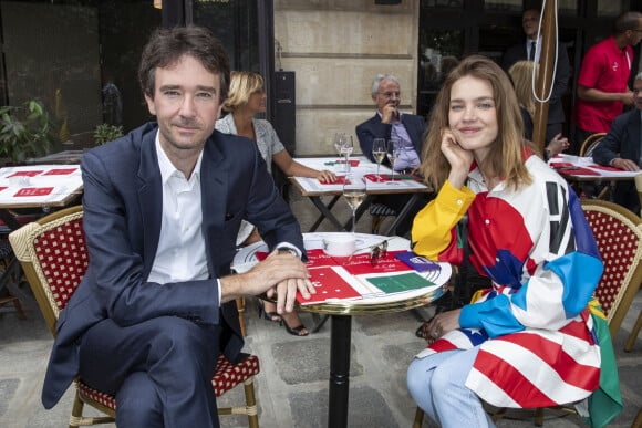 Antoine Arnault et Natalia Vodianova  lors du défilé Louis Vuitton mode Hommes printemps-été 2020 à Paris le 20 juin 2019. © Olivier Borde / Bestimage