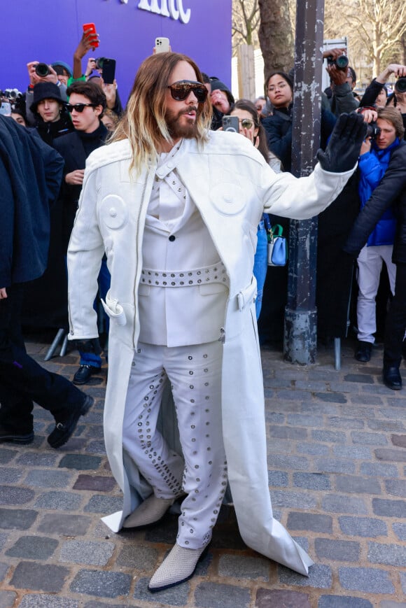 Jared Leto - Arrivées du défilé Off-White prêt-à-porter automne-hiver 2023/2024 lors de la Fashion Week de Paris (PFW), à Paris, France, le 2 mars 2023. © Christophe Clovis/bestimage