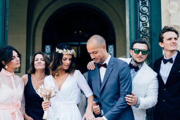 Carlito et sa femme Erika, mère de ses 3 enfants lors de leur mariage