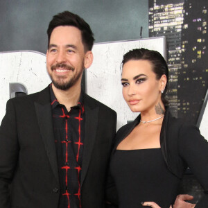Mike Shinoda and Demi Lovato à la première du film "Scream VI" à New York, le 6 mars 2023. 