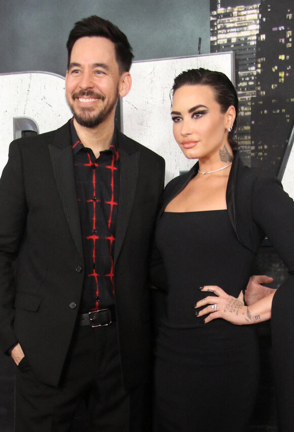 Mike Shinoda and Demi Lovato à la première du film "Scream VI" à New York, le 6 mars 2023. <br /><br />