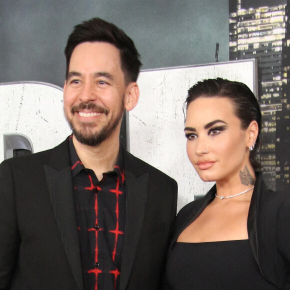 Mike Shinoda and Demi Lovato à la première du film "Scream VI" à New York, le 6 mars 2023. 