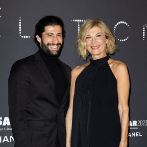 Mohamed Belkhir et Michèle Laroque - Photocall de la soirée des révélations des Cesar 2023 au Trianon à Paris le 16 janvier 2023. © Olivier Borde/Bestimage