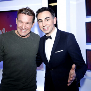 Exclusif - Benjamin Castaldi et Jordan de Luxe lors de l'enregistrement de l'émission "Chez Jordan" à Paris. Le 20 février 2023 © Cédric Perrin / Bestimage