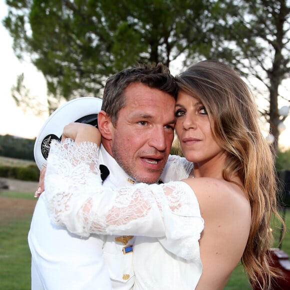 Quoi qu'en soit leur fonctionnement, Benjamin et Aurore se sont bien trouvés et ne pourraient être plus heureux.
Exclusif - Benjamin Castaldi et sa femme Aurore Aleman - Cérémonie religieuse - Mariage de Benjamin Castaldi et Aurore Aleman au Mas de La Rose à Eygalières, le 27 août 2016. © Jacovides-Moreau/Bestimage