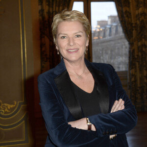 Elise Lucet - Soirée des 19e Lauriers de la Radio et de la Télévision à l'Hôtel de Ville de Paris, le 17 février 2014.