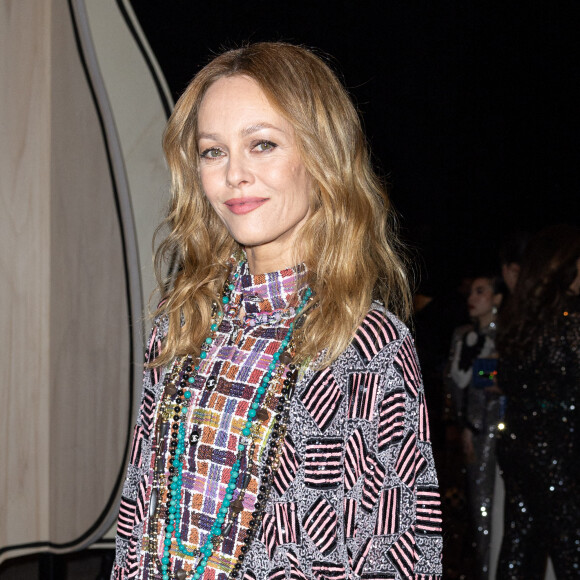 Vanessa Paradis - Front Row au deuxième défilé de mode Haute-Couture Chanel au Grand Palais Éphémère lors de la Fashion Week Printemps-été 2023 de Paris, France, le 24 janvier 2023. © Olivier Borde/Bestimage