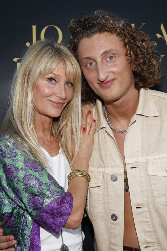 Exclusif - Joalukas Noah avec sa mère Isabelle Camus lors de la soirée d'anniversaire de Joalukas Noah, fils de Yannick Noah et Isabelle Camus, pour ses 18 ans à Paris le 10 juin 2022. © Cyril Moreau / Bestimage