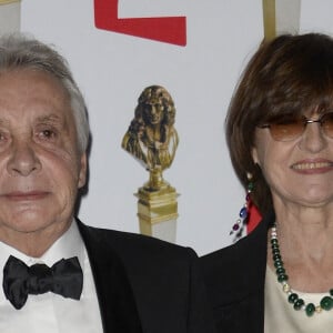 Ils s'étaient mariés en 1999 à Neuilly Sur Seine. 
Michel Sardou et sa femme Anne-Marie Périer - La 26e nuit des Molières aux Folies Bergère à Paris, le 2 juin 2014. 