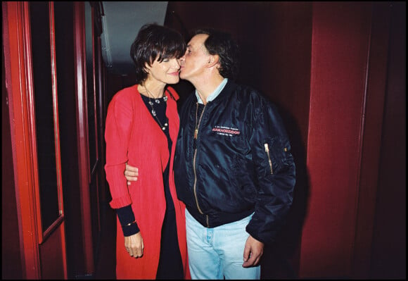 Michel Sardou et Anne-Marie Périer en 1999.