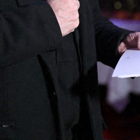 Exclusif - Francis Huster - Soirée du 100ème anniversaire du restaurant "Le Boeuf sur le Toit" à Paris le 15 novembre 2022. Lieu mythique du jazz à la vaste salle Art déco élégante, pour une cuisine française revisitée et de saison. © Rachid Bellak/Bestimage 