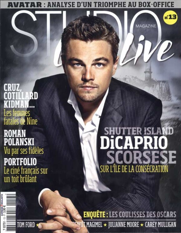 Leonardo DiCaprio en couverture de Studio CinéLive