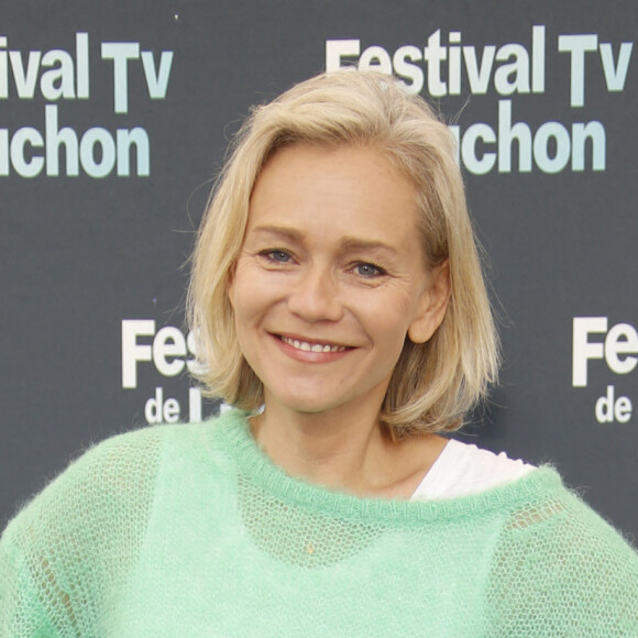 Claire Borotra pour Face à face sur France 3 - Photocall de la dernière journée de la 24ème édition du festival Tv de Luchon le 12 février 2022. © Christophe Aubert via Bestimage