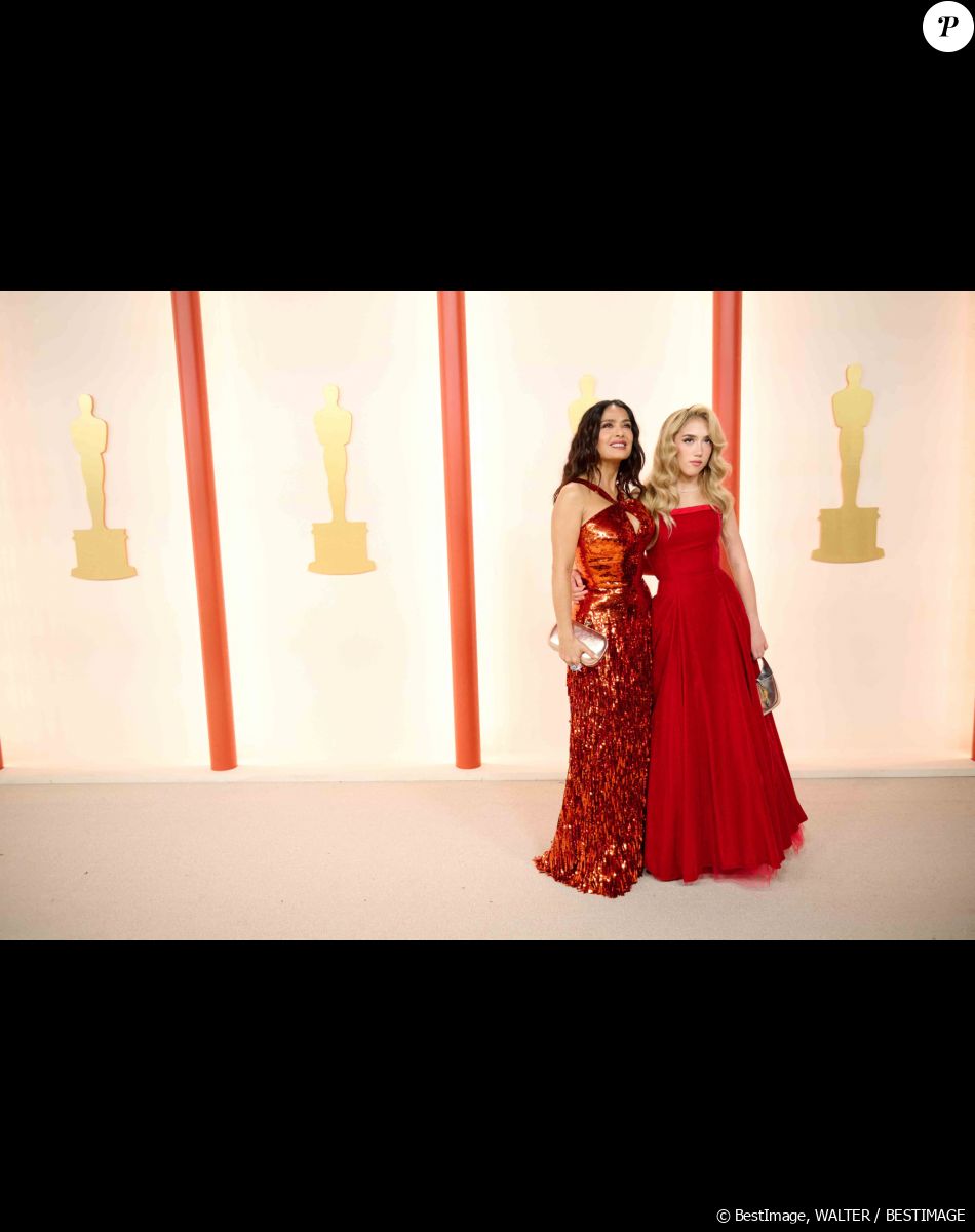 Salma Hayek et sa fille Valentina Paloma Pinault lors de la 95ème édition de la cérémonie des Oscars à Los Angeles. Le 12 mars 2023