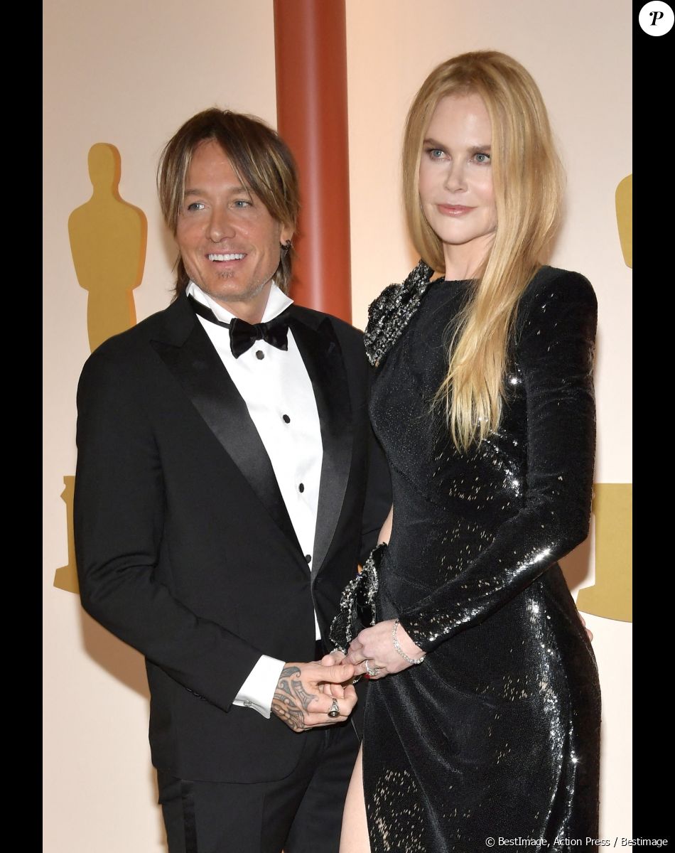 Keith Urban et sa femme Nicole Kidman lors de la 95ème édition de la cérémonie des Oscars à Los Angeles. Le 12 mars 2023