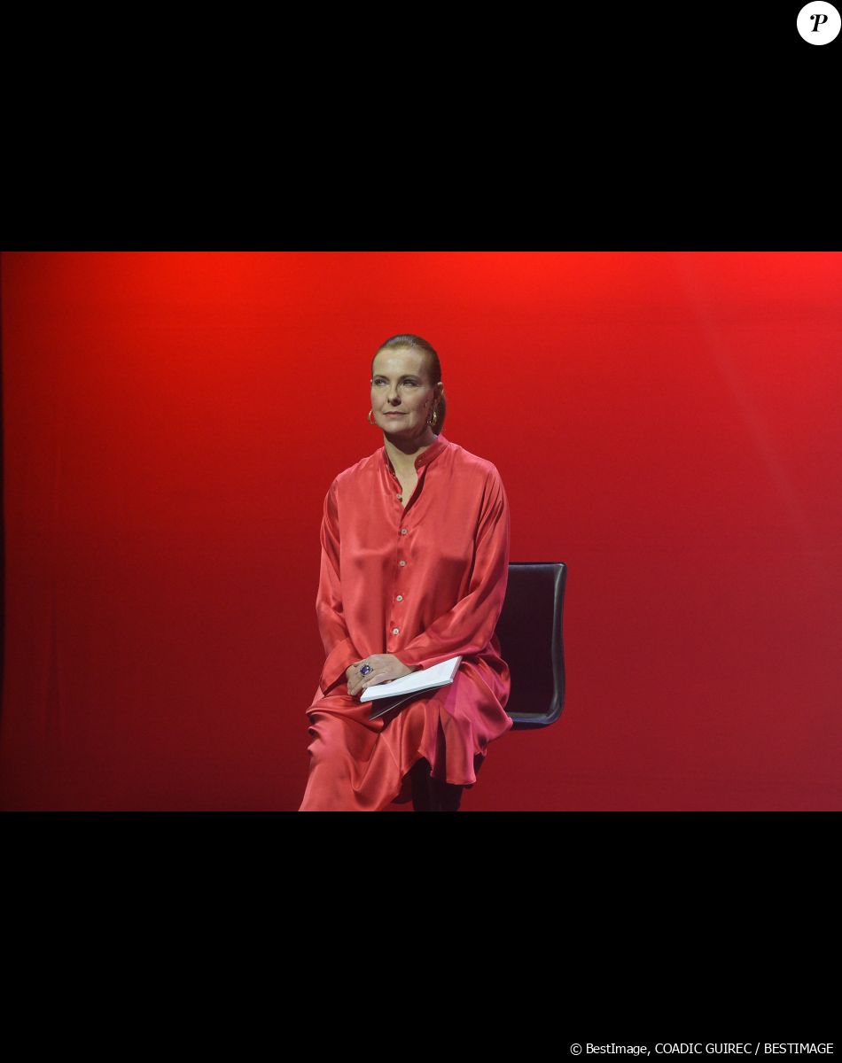 Carole Bouquet lors de la représentation de la pièce "Les Monologues du Vagin" à Bobino. Paris, le 8 mars 2018. © Guirec Coadic/Bestimage