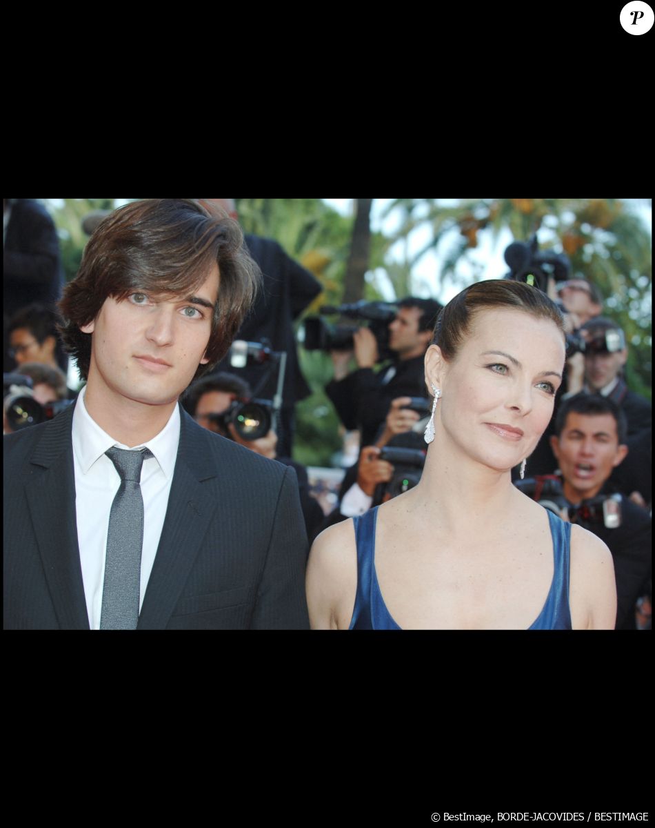 Carole Bouquet et son fils aîné Dimitri Rassam à Cannes
