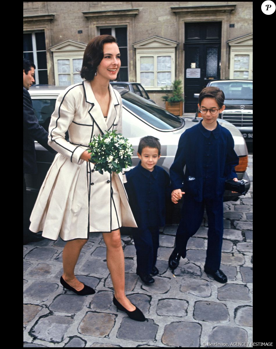 Carole Bouquet et ses fils Dimitri et Louis