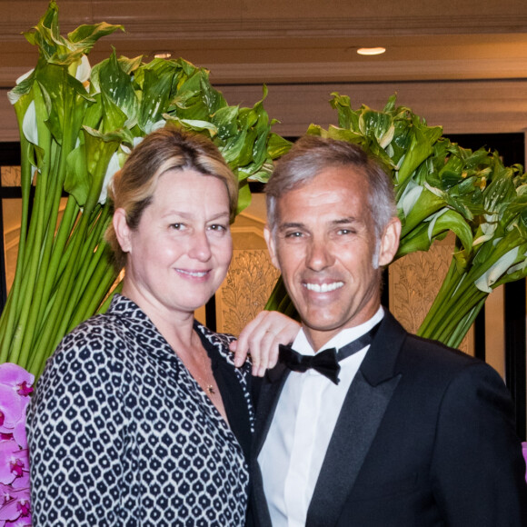 Exclusif - Paul Belmondo et sa femme Luana - Arrivées des people au dîner de la 9ème édition du "Global Gift Gala" d'E. Longoria à l'hôtel Four Seasons George V à Paris le 25 avril 2018. © Cyril Moreau/Bestimage 