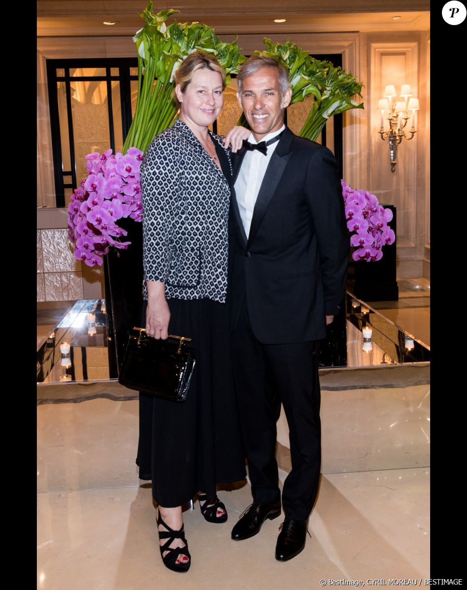 Exclusif - Paul Belmondo et sa femme Luana - Arrivées des people au dîner de la 9ème édition du "Global Gift Gala" d'E. Longoria à l'hôtel Four Seasons George V à Paris le 25 avril 2018. © Cyril Moreau/Bestimage